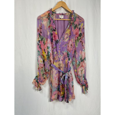 Hemant And Nandita 'Teien' Purple Viscose Romper Size XS