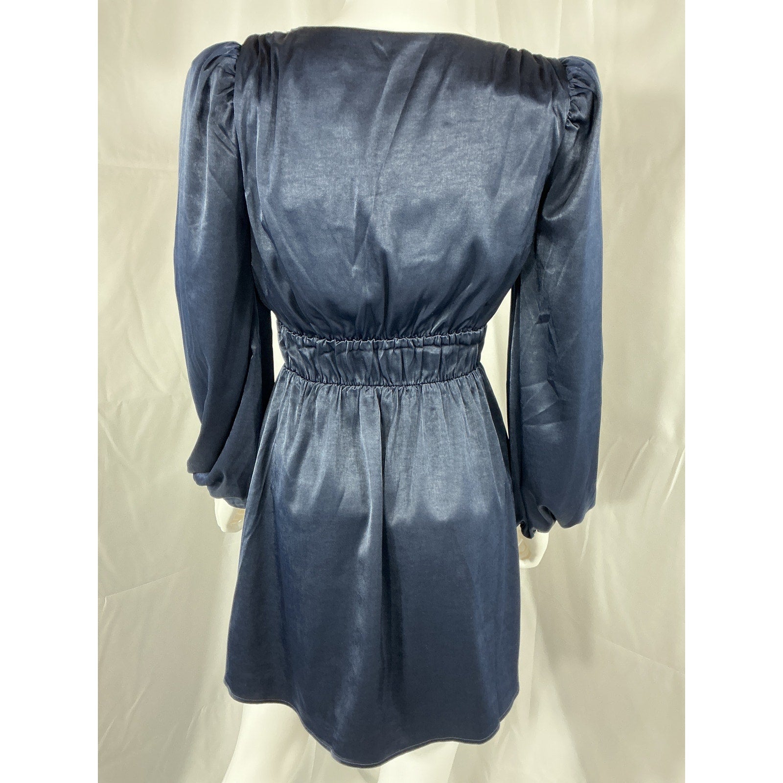 House Of Harlow 1960 x Revolve 'Vianne' Navy Mini Satin Dress Size XS