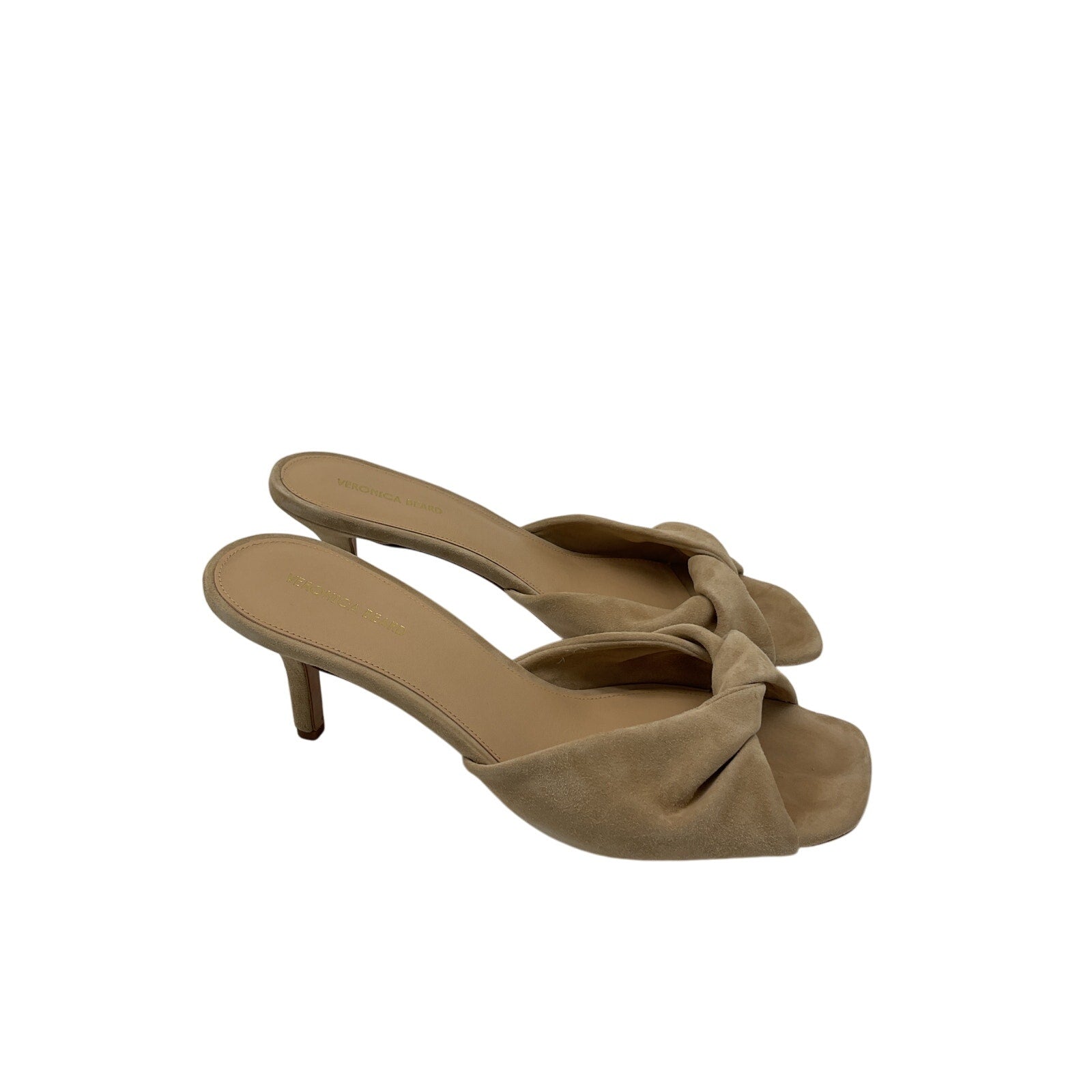 Veronica Beard 'Melli' Beige Leather Suede Sandal Size 9.5
