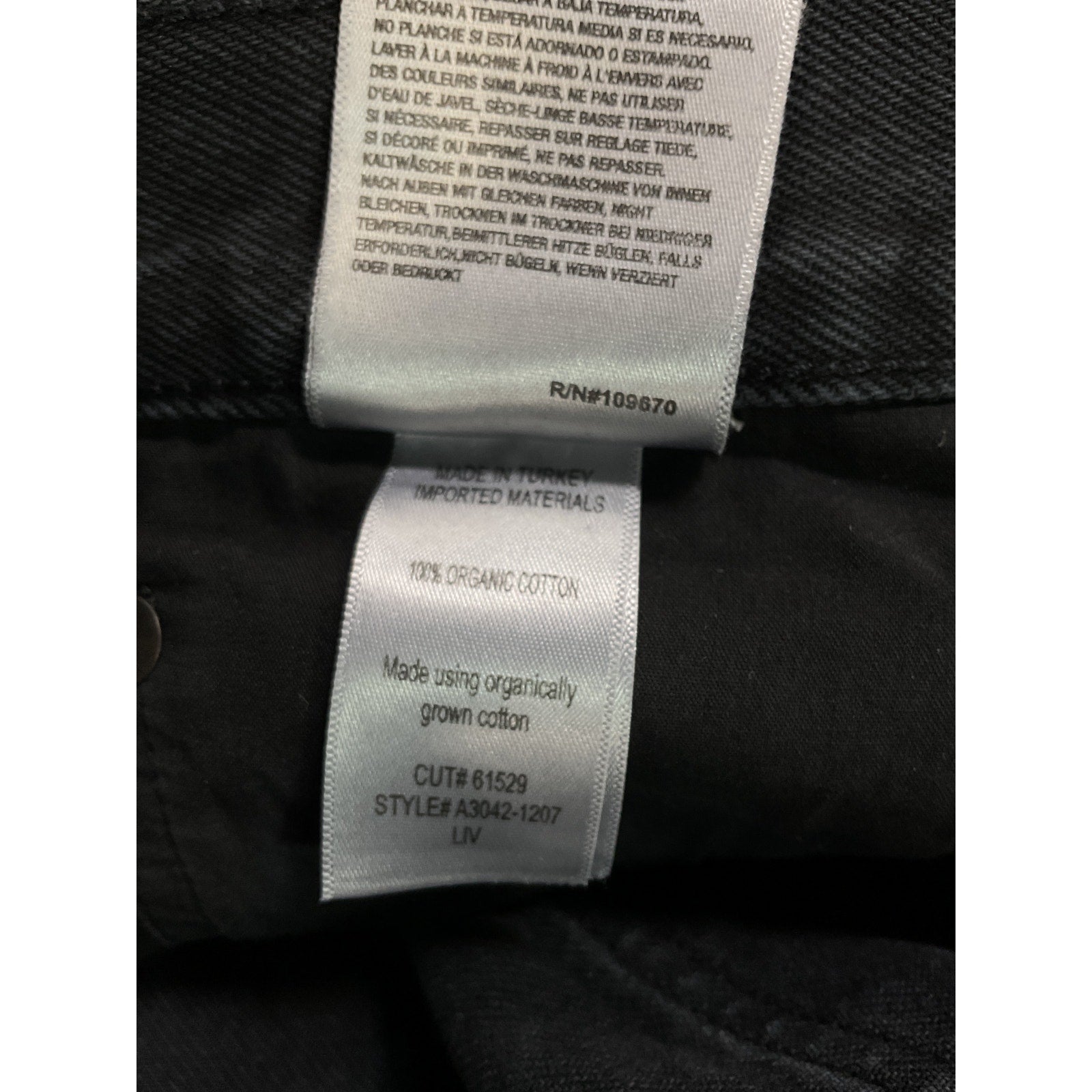 Agolde 'Liv' Black Denim Jean Mini Skirt Size 31
