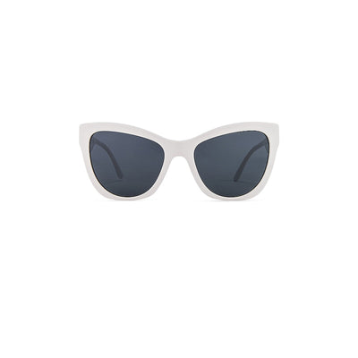 Versace 'Pop Chic' Ovesized White Rectangle Sunglasses