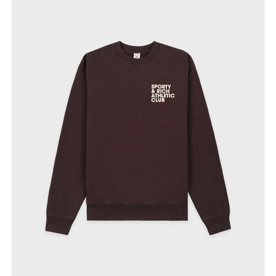 Sporty & Rich 'Exercise Often' Black Crewneck Sweatshirt Size S