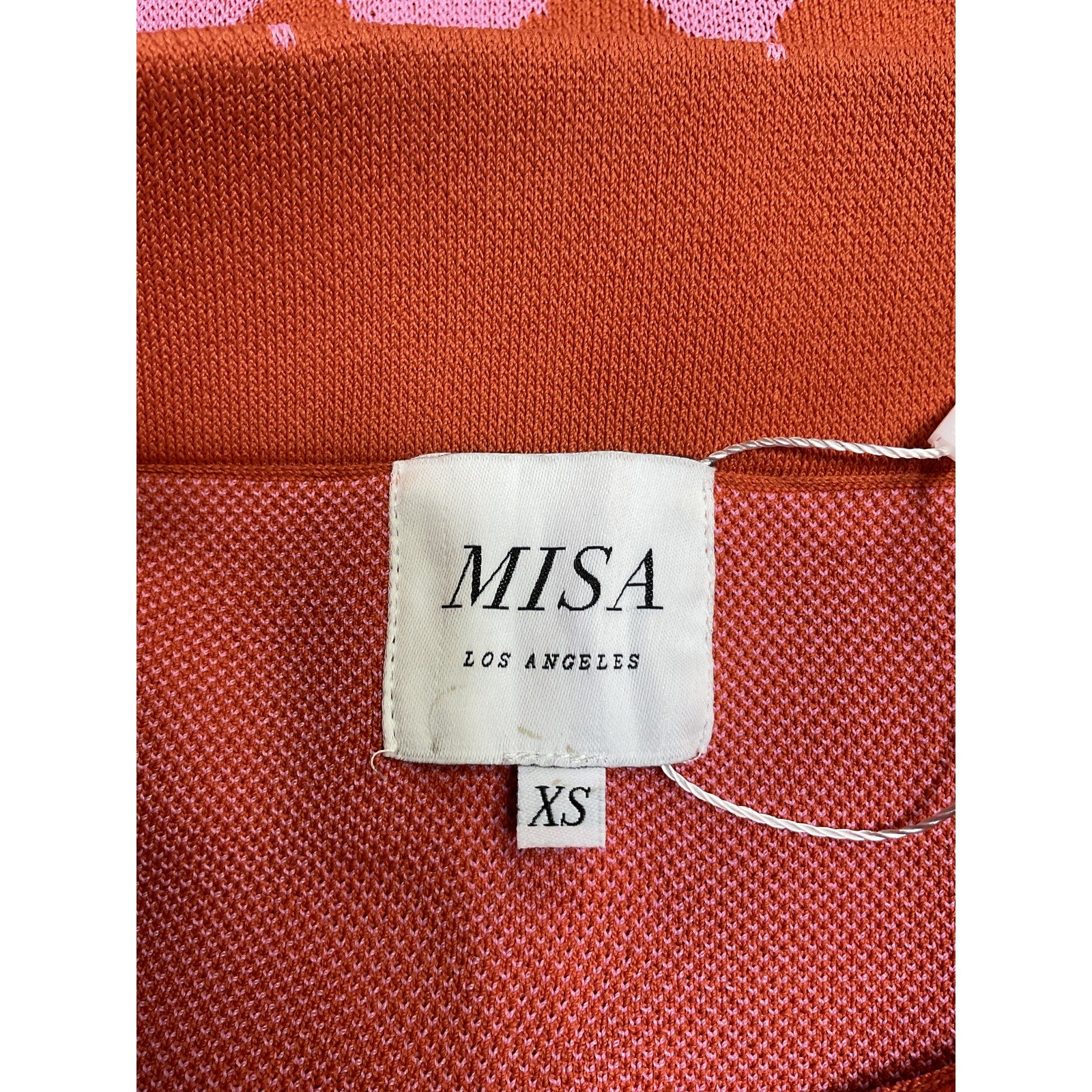 Misa Los Angeles 'Leni' Orange Viscose Skirt Size XS