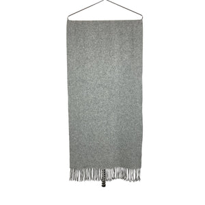 Acne Studios Cozy Gray Logo Patch Scarf