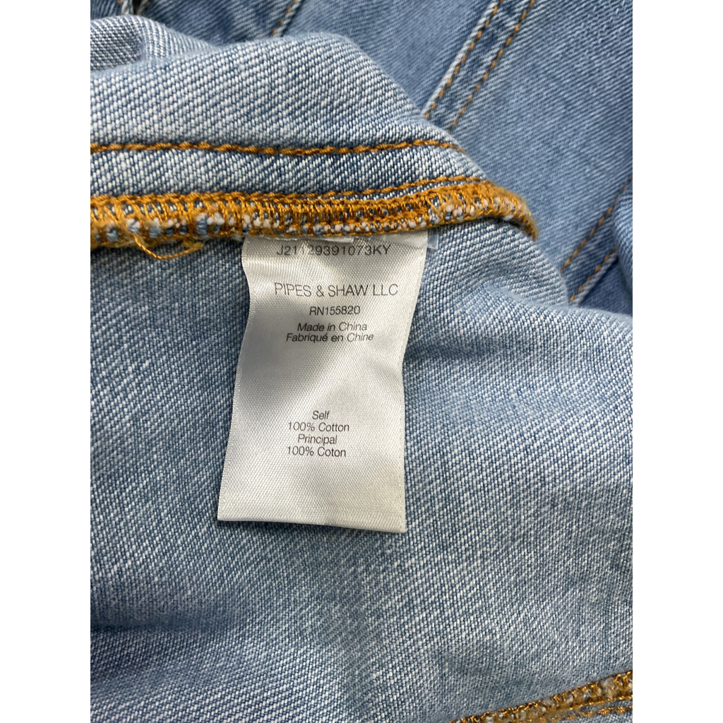 Veronica Beard 'Cicely' Blue Cotton Drop-Waist Denim Dress Size XS