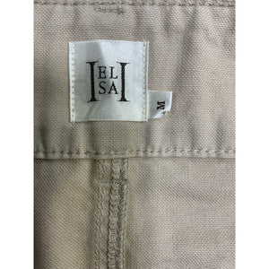 Helsa Workwear Tan Cotton Mini Skirt Size M
