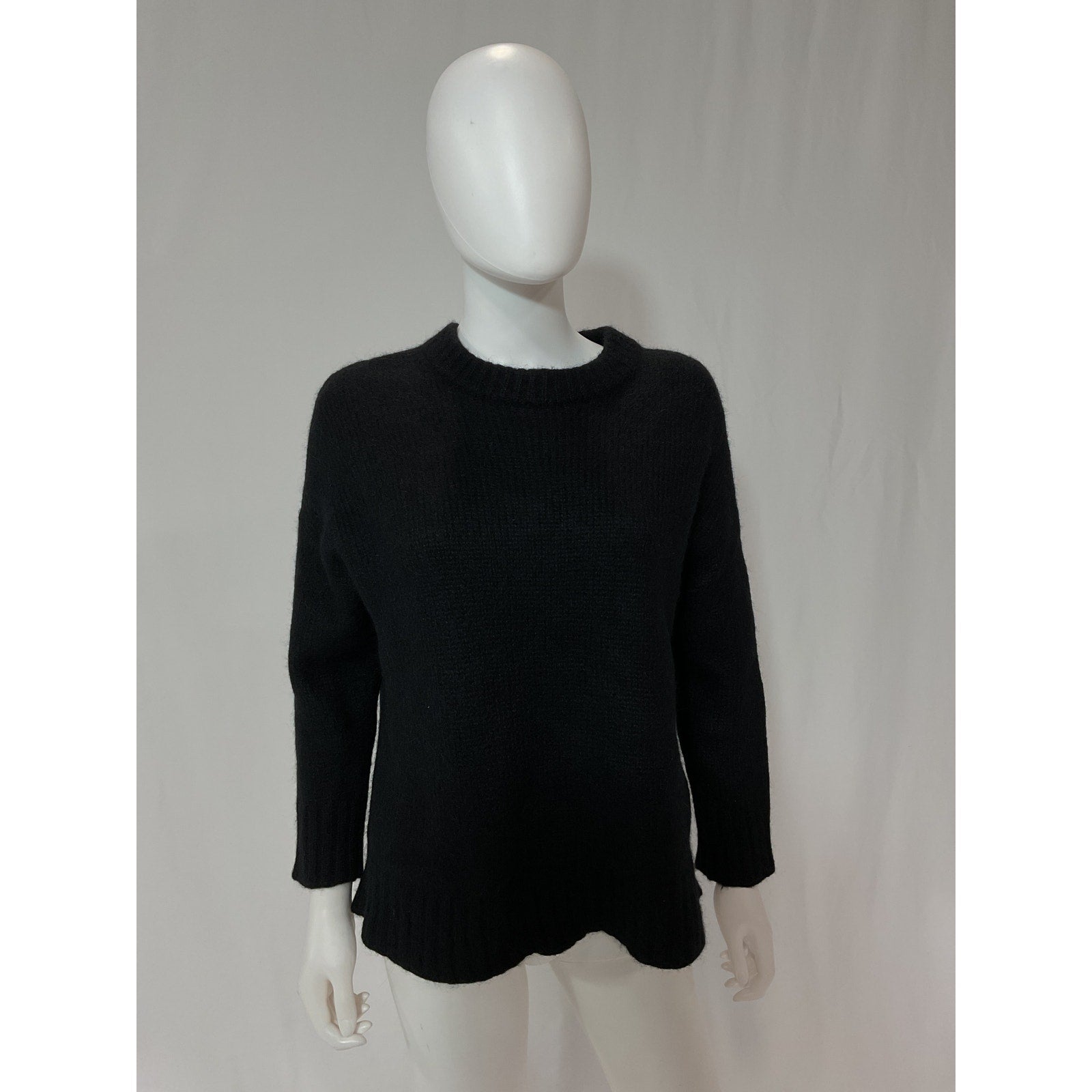 Jenni Kayne 'Alpaca' Black Coccon Crewneck Sweater Size S