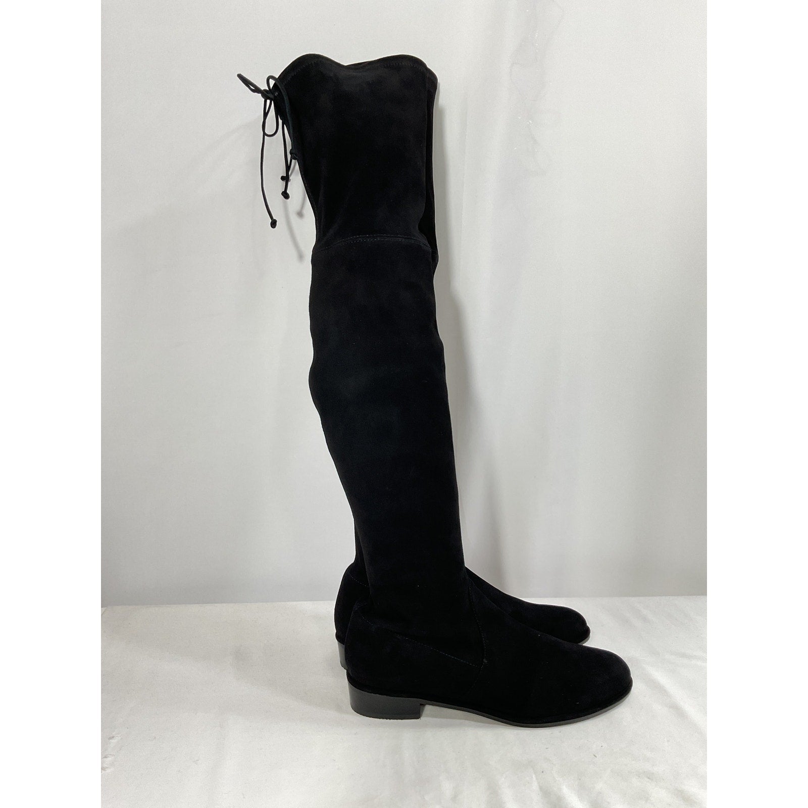 Stuart Weitzman 'Lowland' Black Suede Boot Size 10 - NWT