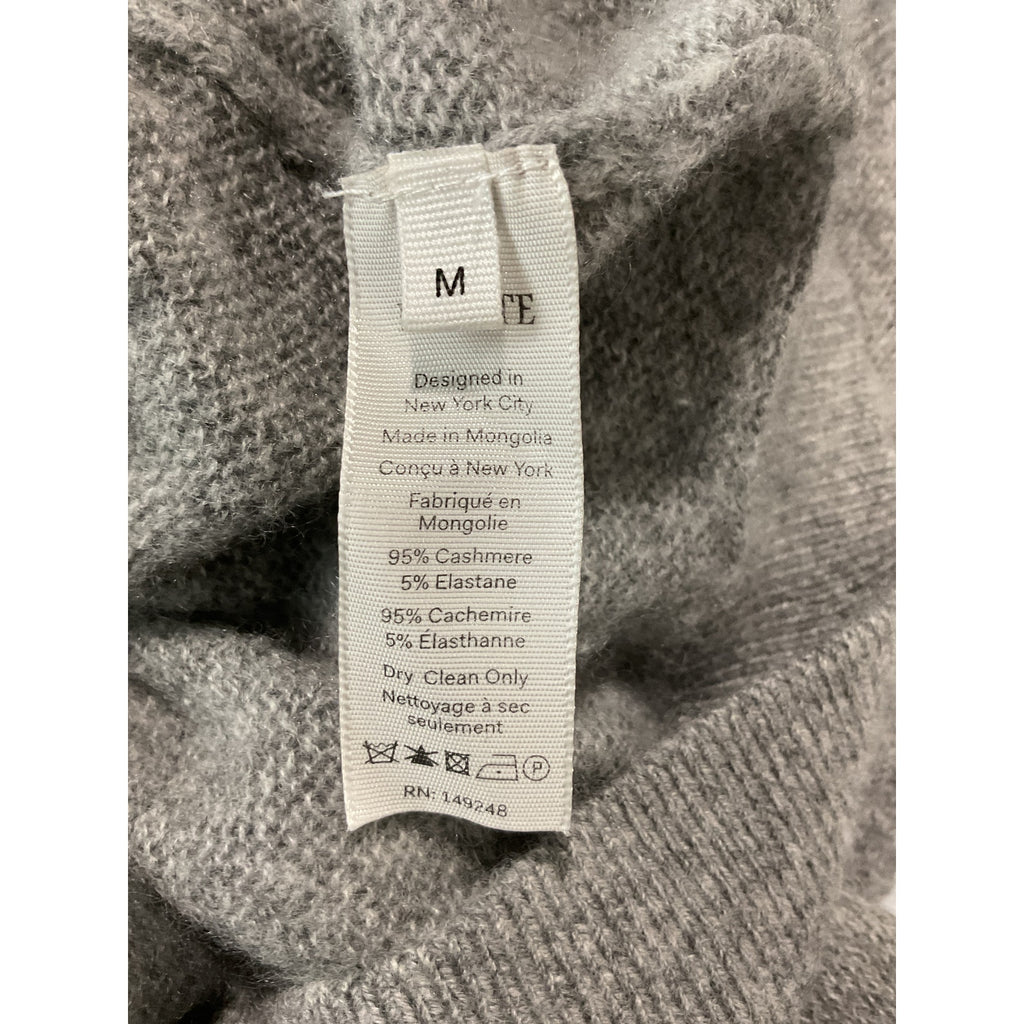 Khaite Shrunken 'Jo' Grey Cashmere Sweater Size M