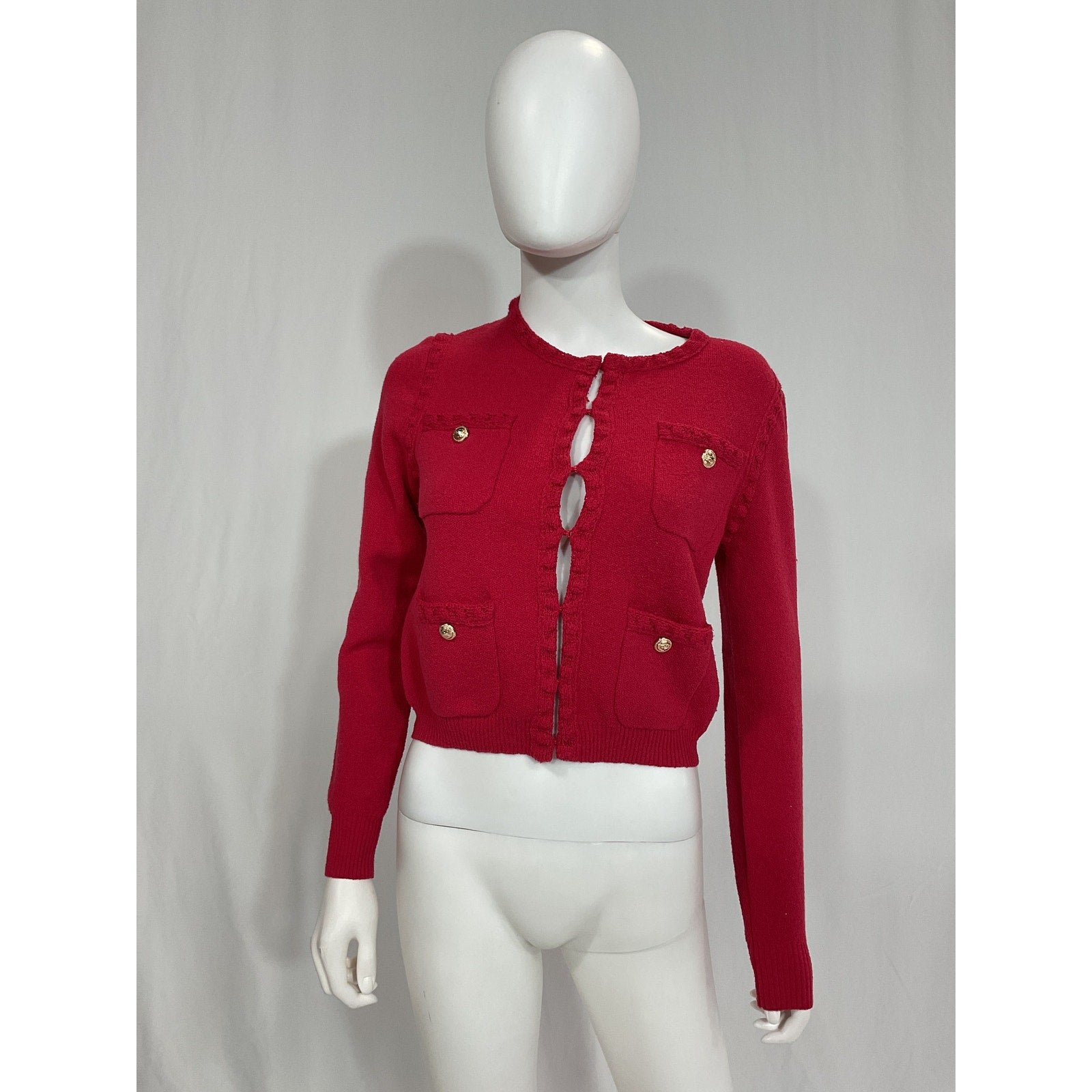 Line & Dot 'Corey' Red Sweater Size XS
