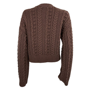 Tularosa Chunky Brown Hunter Cardigan Size S