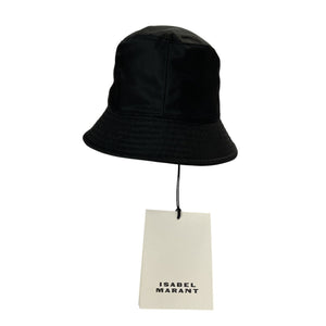 Isabel Marant Nylon Black Haley Bucket Hat Size 57 NWT