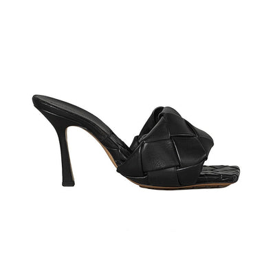 Bottega Veneta Padded Black Lido Sandals Size 38 EU / US 8