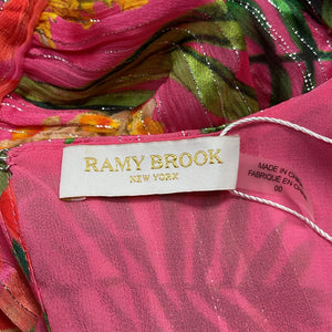 Ramy Brook Printed Fuchsia Wilson Mini Dress Size 00