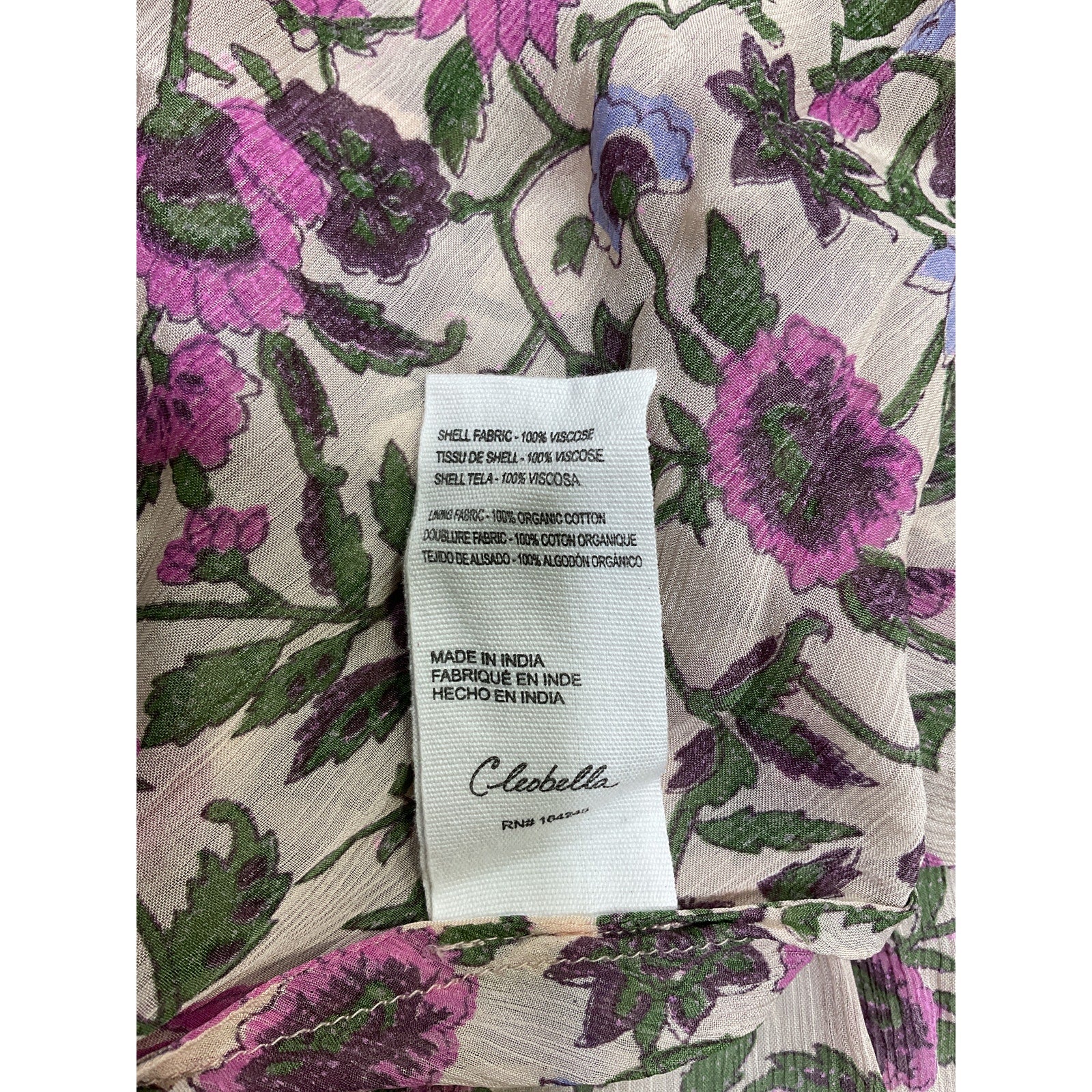 Cleobella 'Bryce' Pink Chiffon Midi Dress Size M