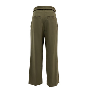 Proenza Schouler Pleated Olive Lightweight Wool Pants Size 6