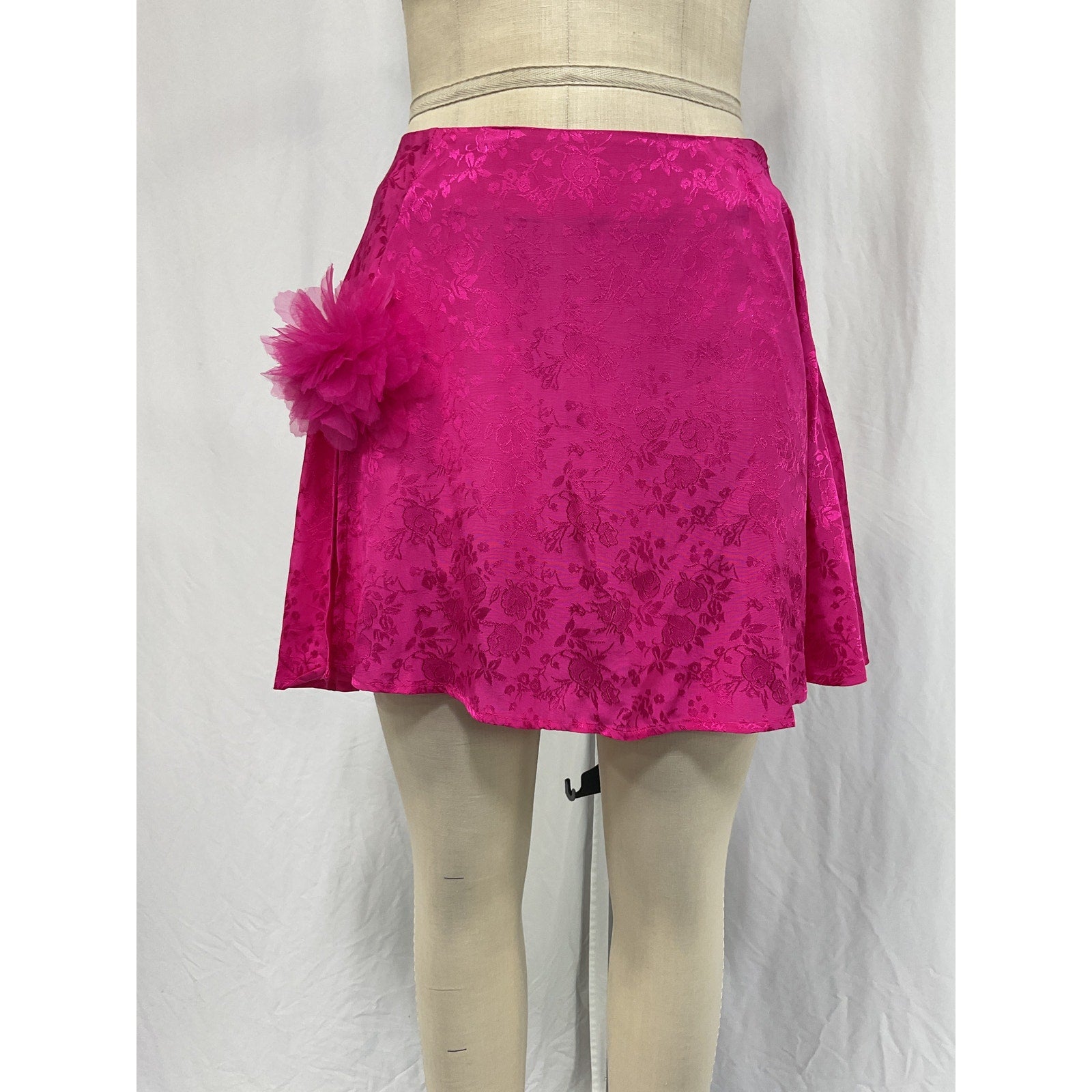 For Love & Lemons 'Sasha' Pink Rayon Skirt Size S