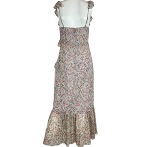 Astr The Label Ruffled Multicolor Mahalia Dress Size S