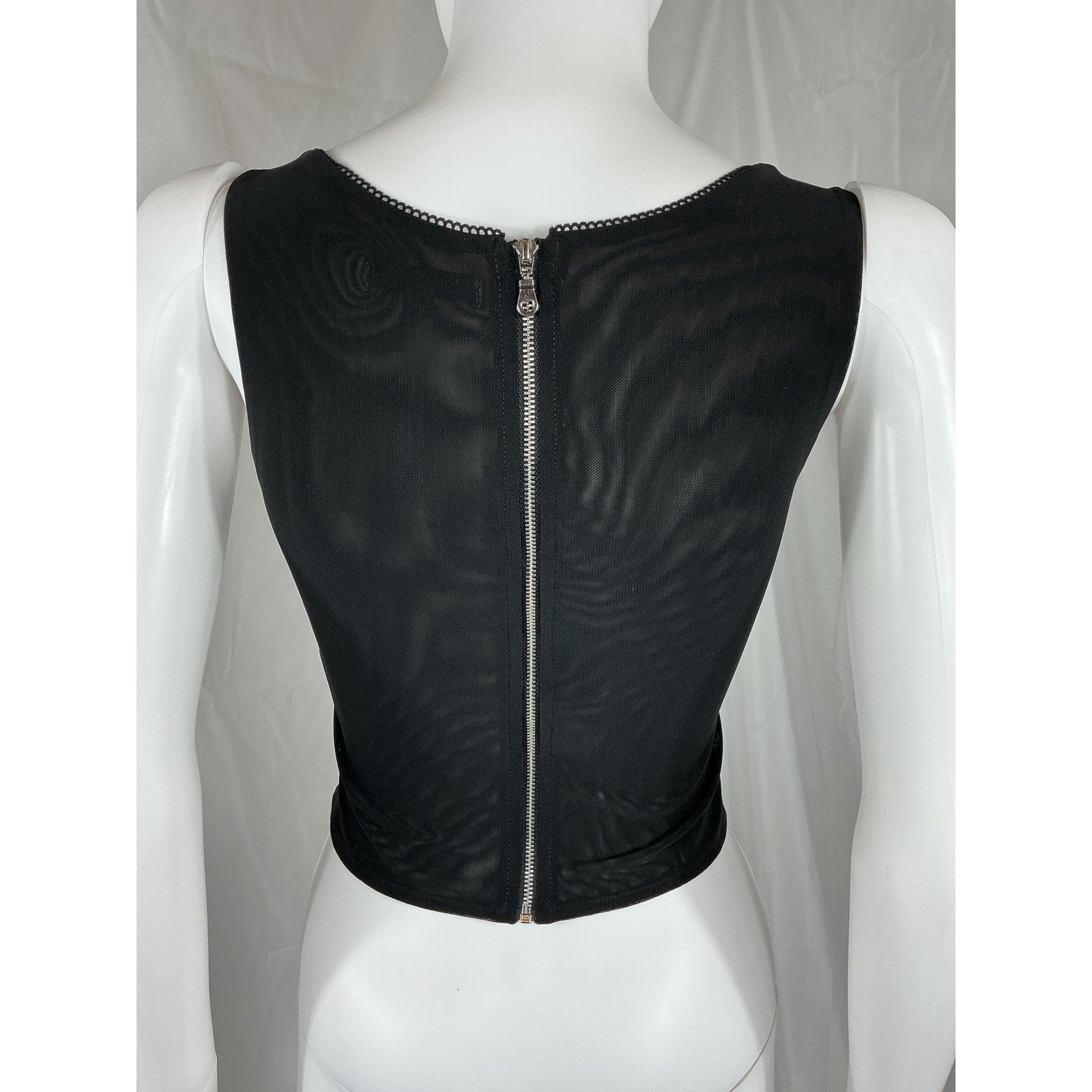 Miaou 'Campbell' Black Corset Top Size S