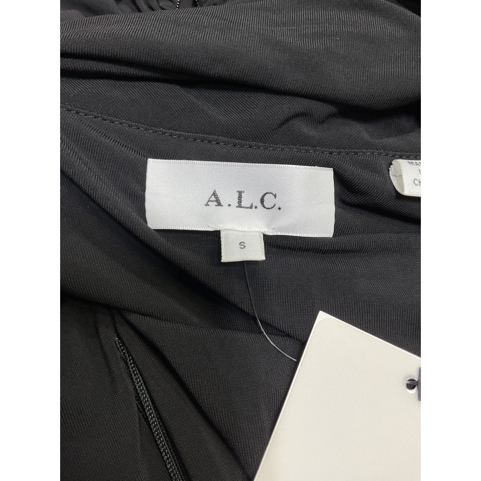 A.L.C. 'Marie' Black Viscose Dress Size S - NWT