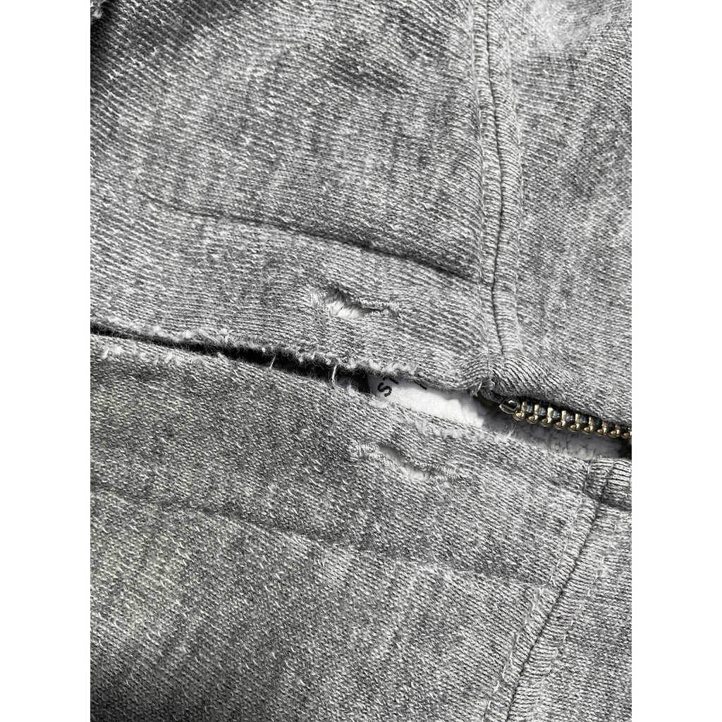 Nili Lotan 'Callie' Grey Cotton Zip Up Hoodie Size S