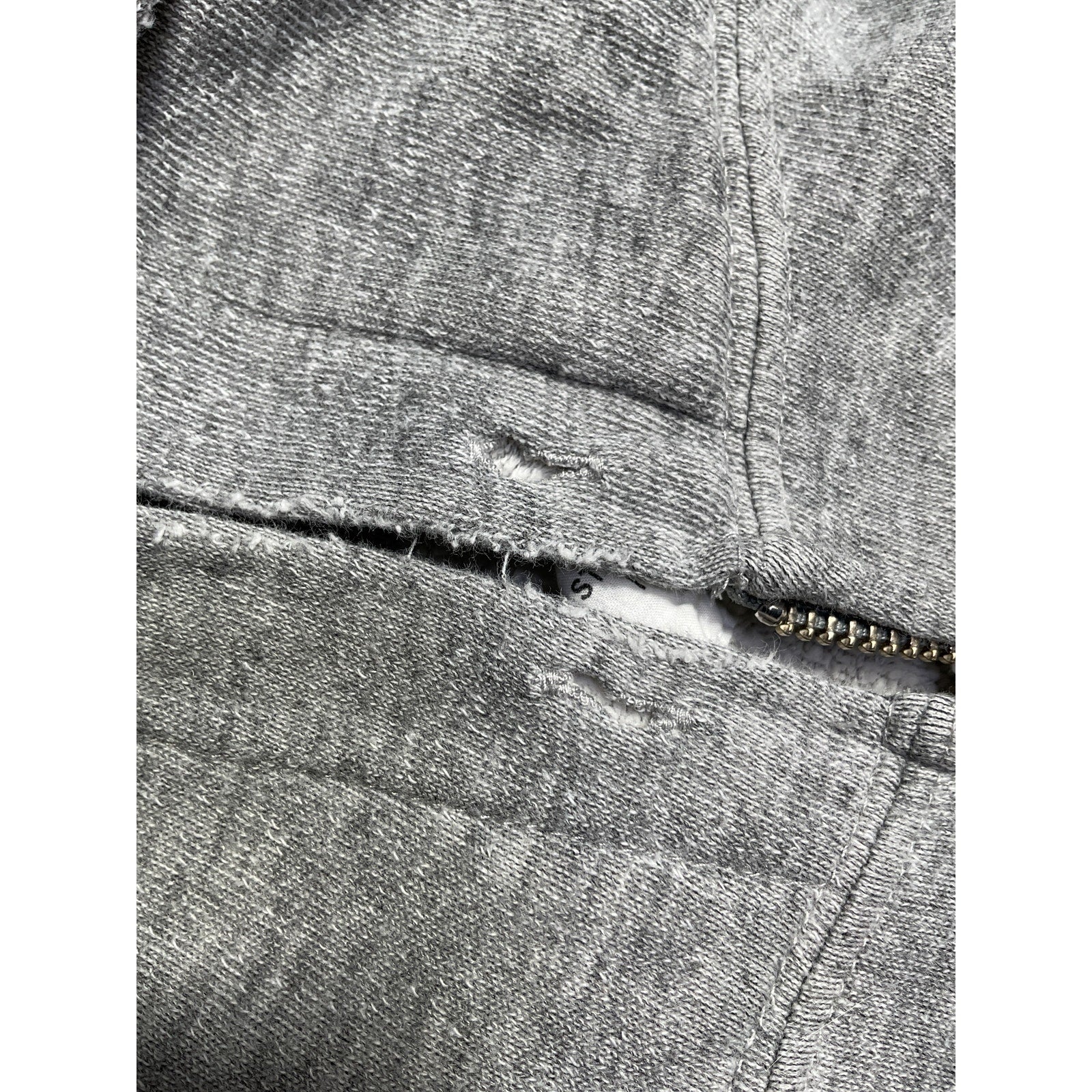 Nili Lotan 'Callie' Grey Cotton Zip Up Hoodie Size S