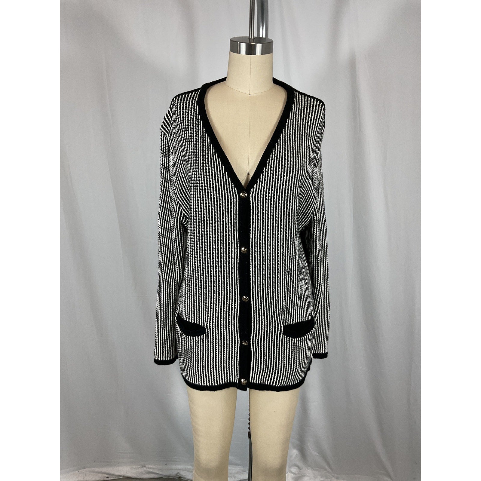 Anine Bing 'Dave' Black Cardigan Size L