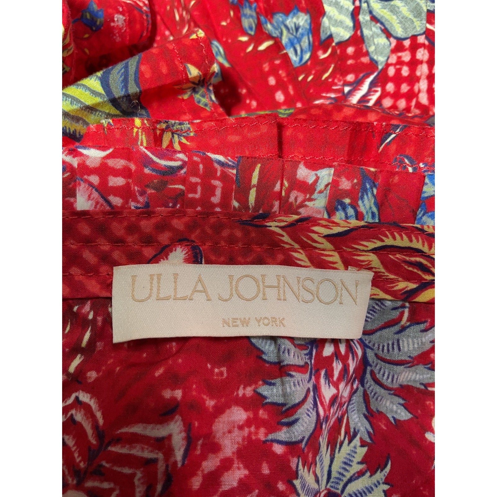 Ulla Johnson 'Ivy' Red Poplin Tank Size 2