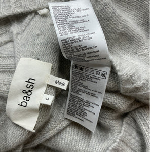 Ba&sh Luxurious Light Heather Gray Clapam Cardigan Size S