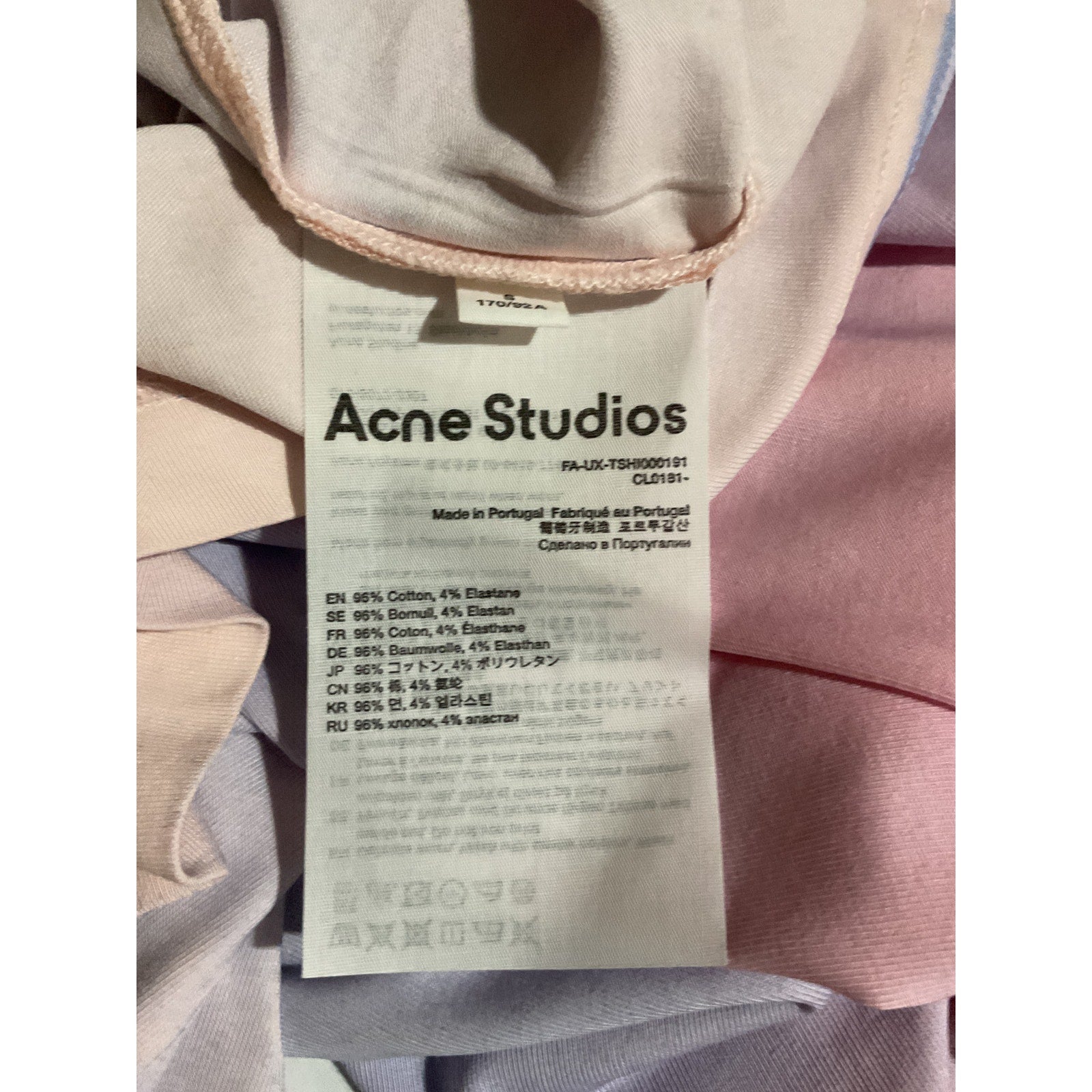 Acne Studios 'Graphic' Pink Cotton Tank Size S