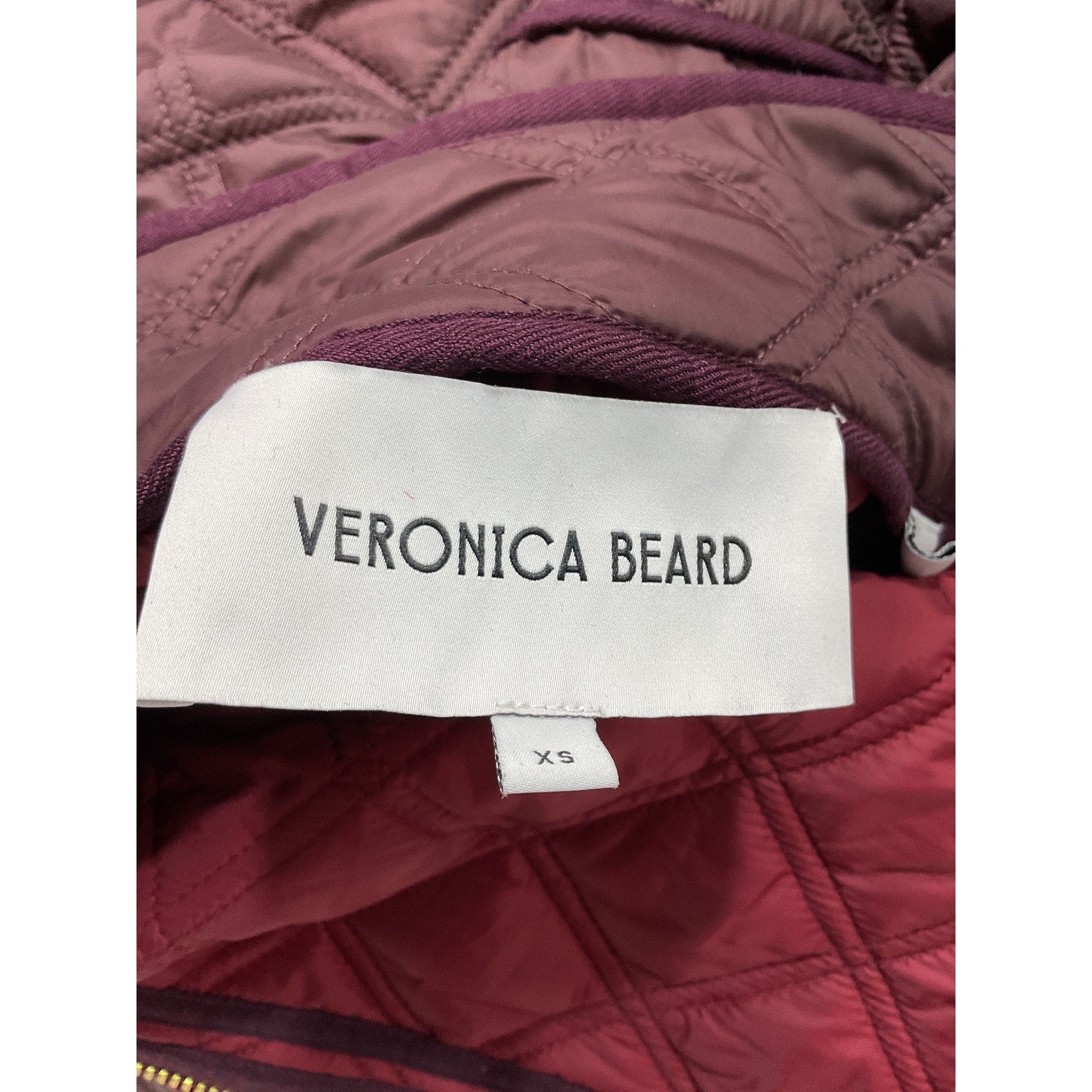 Veronica Beard 'Inigo' Red Quilted Longline Jacket Size XS