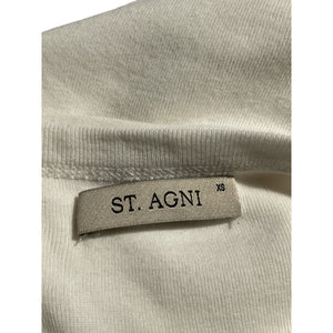 St. Agni Organic White Baby Tee Top Size XS