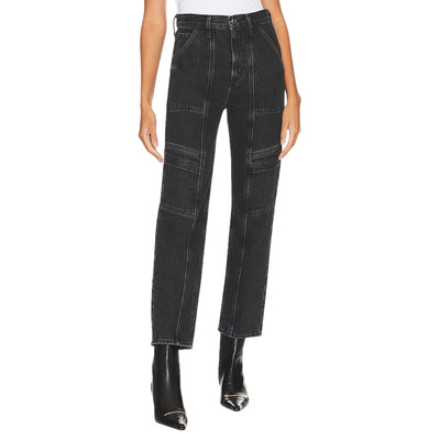 Agolde Classic Black Cooper Cargo Denim Jeans Size 25
