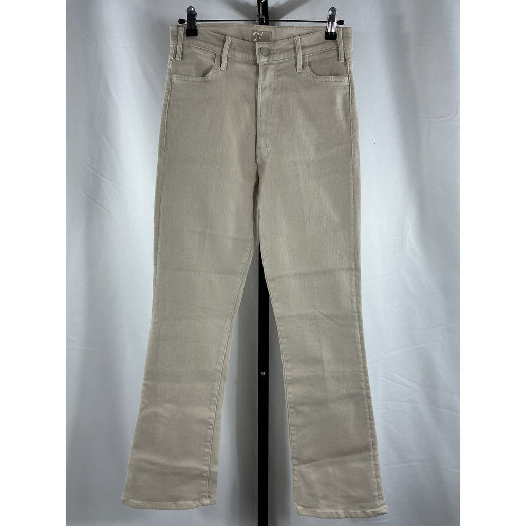 Mother 'The Hustler' Beige Cotton Flood Denim Jean Size 29