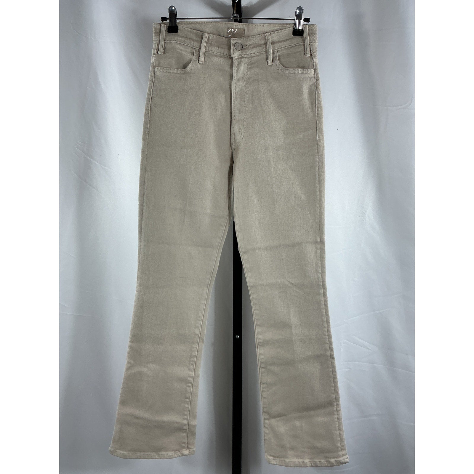 Mother 'The Hustler' Beige Cotton Flood Denim Jean Size 29