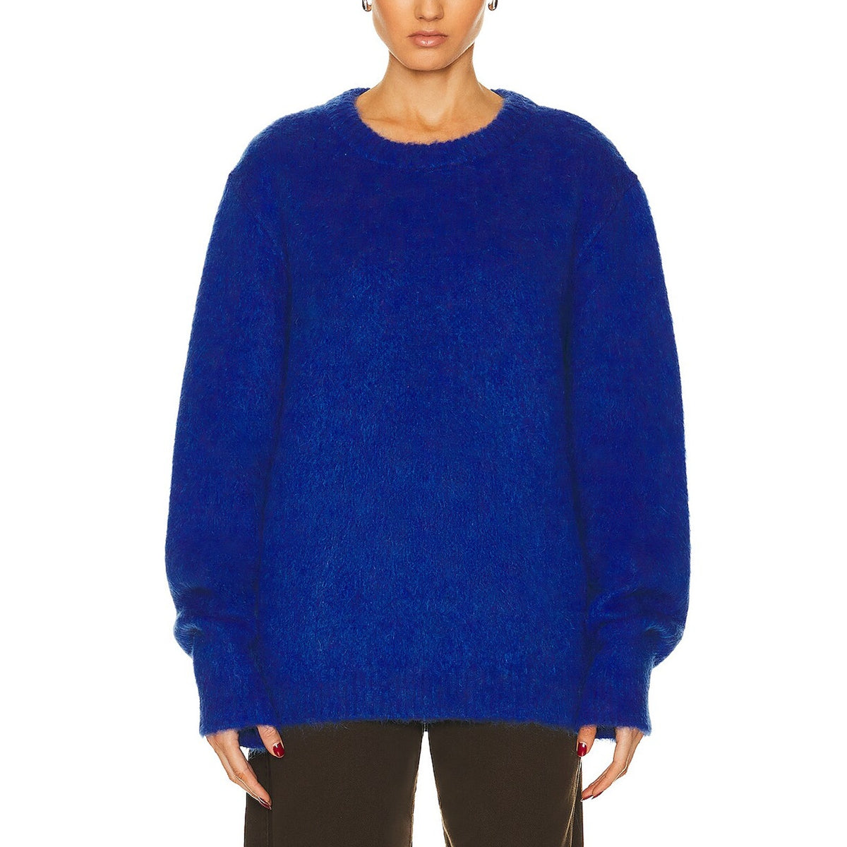 Lemaire Brushed Electric Blue Crewneck Sweater Size M