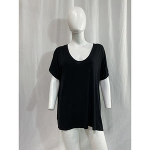 Hatch 'The Perfect' Black V Neck Top Size 2