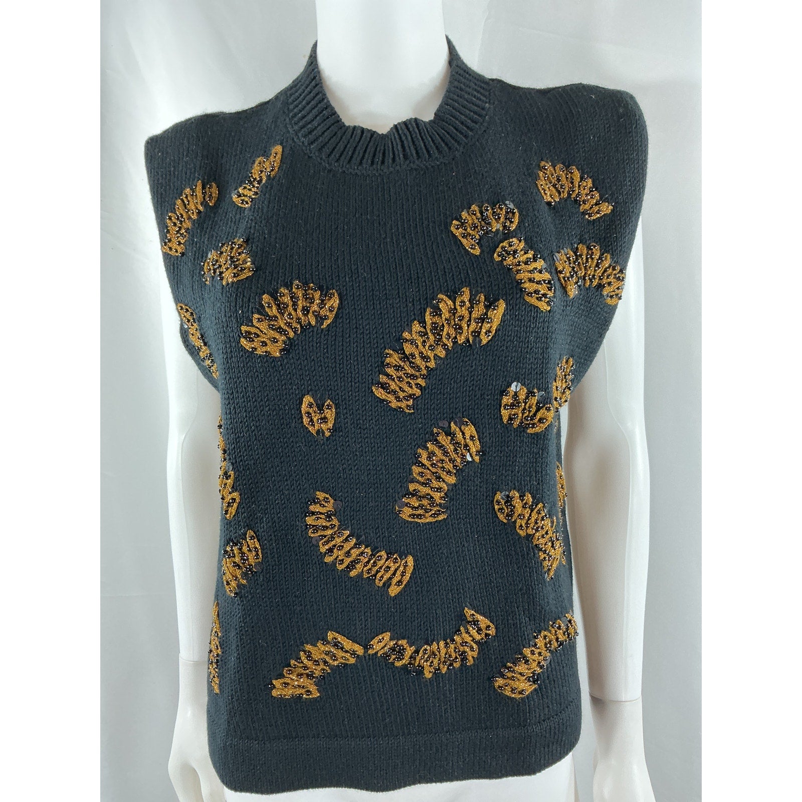 Rachel Comey 'Laur' Black Cotton Vest Size M