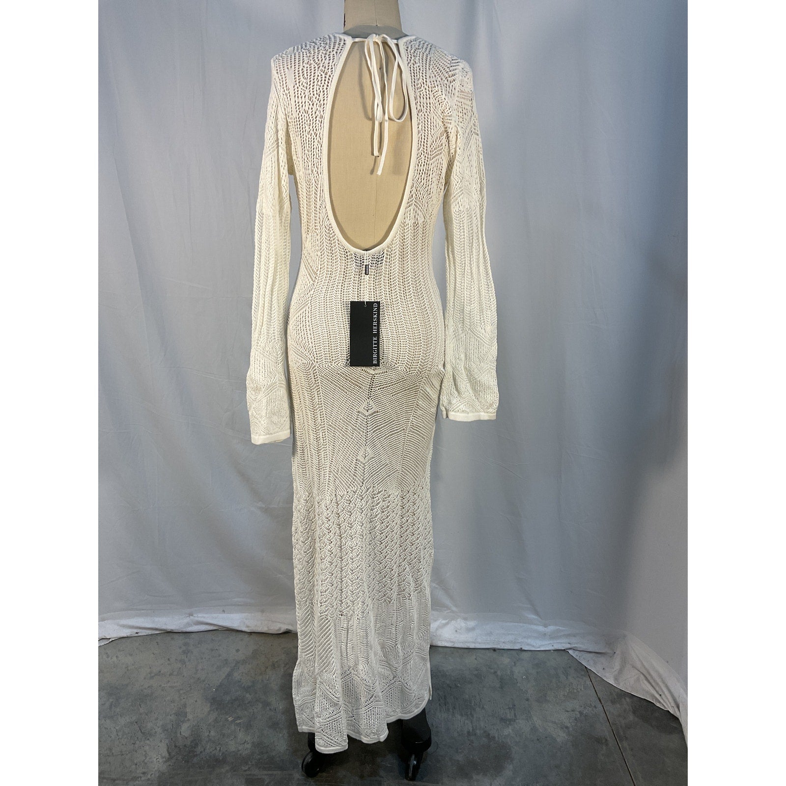 Birgitte Herskind 'Kennedy' White Open Back Dress Size M - NWT