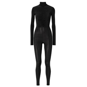 Alex Perry Embellished Black Cove Jumpsuit Size UK  8 / US 4