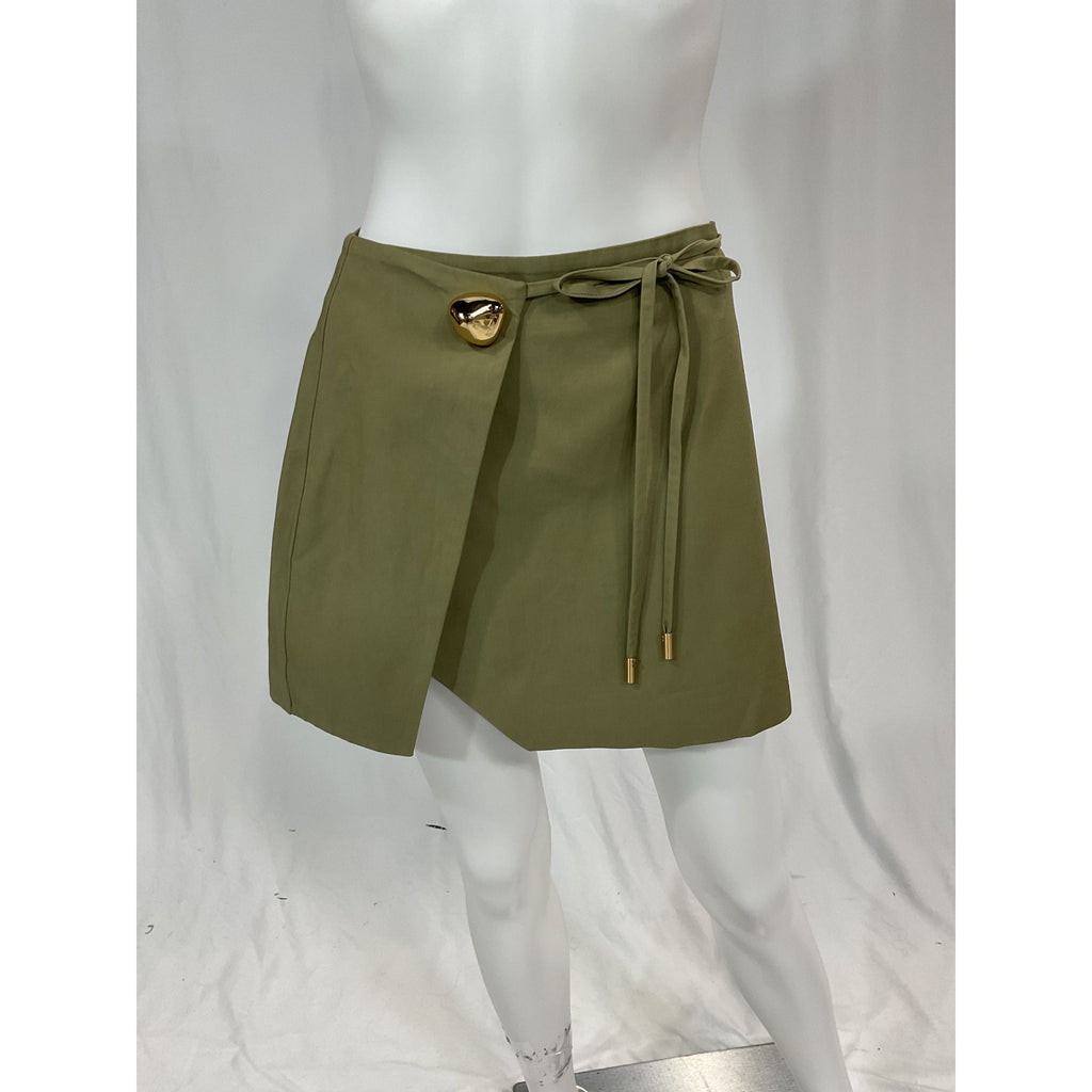 Cult Gaia 'Tov' Green Wrap Mini Skirt Size XS