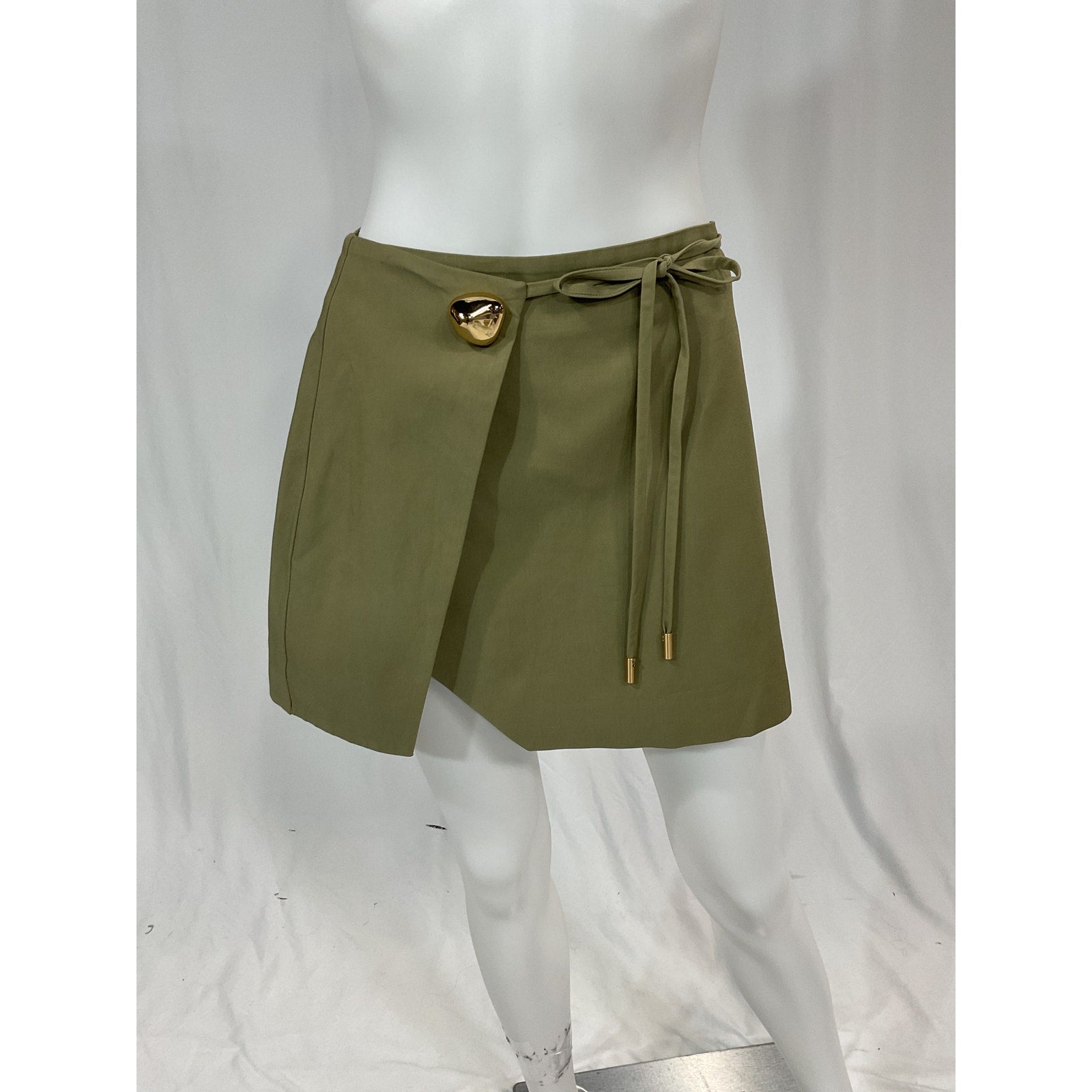 Cult Gaia 'Tov' Green Wrap Mini Skirt Size XS
