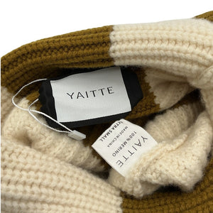 Yaitte Striped Wool Multicolor Mast Turtleneck Sweater Size XS