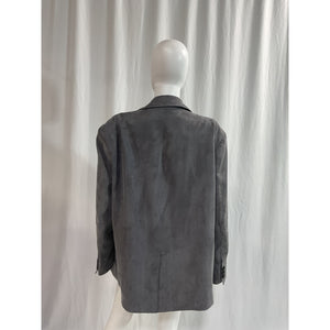 Allsaints 'Elle' Grey Double Breasted Lightweight Blazer Size 8