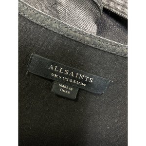 Allsaints Belted Washed Black Elektra Jumpsuit Size 2