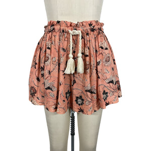 Ulla Johnson Printed Primrose Rope Tie Shorts Size XS