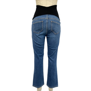 Hatch Classic Blue Over The Bump Straight Maternity Denim Jeans Size 26