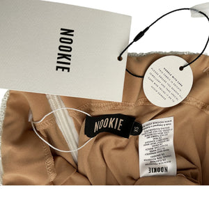 Nookie Embellished White Mon Cherie Skirt Size XS