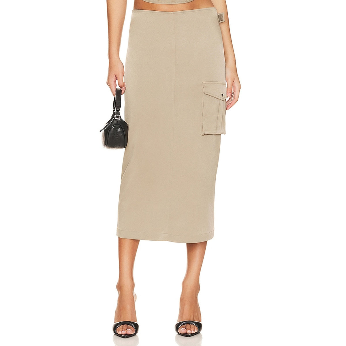 Miaou Belted Sage Suki Skirt Size XL NWT