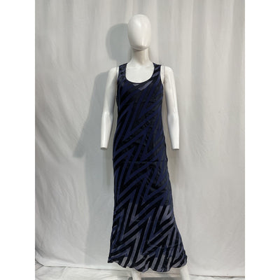 Diane Von Furstenberg Striped Long Dress Size 8